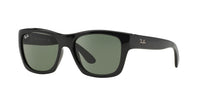 Thumbnail for Ray-Ban RB4194 Square Sunglasses, Black/CRYstal Green, 53 mm