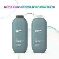 Thumbnail for Method Men Body Wash, Sea + Surf, Paraben and Phthalate Free, 18 FL Oz (Pack of 3),Softening