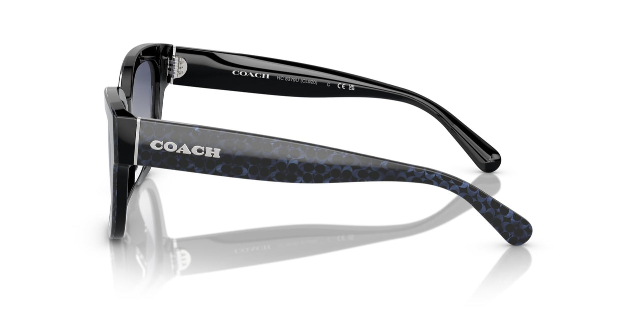 Coach Sunglasses HC 8379 U 57654L Cl920 Sapphire Pearl Signature