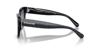 Thumbnail for Coach Sunglasses HC 8379 U 57654L Cl920 Sapphire Pearl Signature
