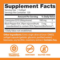 Thumbnail for Doctor's Best High Absorption CoQ10 with BioPerine Supplement - Coenzyme Q10 Softgels for Heart Health & Antioxidant Support, Naturally Fermented CoQ10 100mg for Women & Men, Non GMO - 120 Softgels