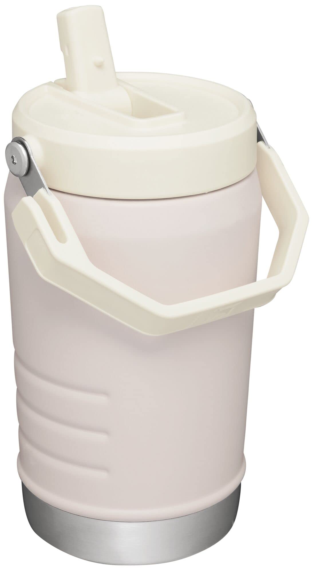Stanley IceFlow Flip Straw Jug with Handle 40 oz| Twist On Lid and Flip Up Straw | Leak Resistant for Travel and Sports | Insulated Stainless Steel | BPA-Free | Rose Quartz