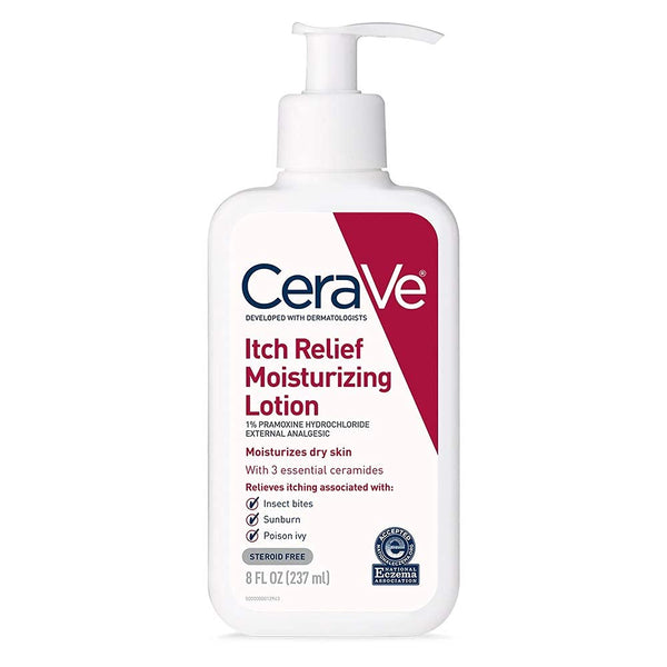 CeraVe Itch Relief Moisturizing Lotion, 8 oz, Dry Skin Relief, Fragrance-Free (Pack of 2)