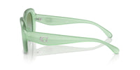 Thumbnail for COACH Women's HC8391U Sculpted C Hardware Universal Fit Oval Sunglasses, Milky Mint/Green Blue Gradient, 53 mm