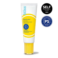 Thumbnail for Bliss Block Star Block This Way Duo Tinted Face Sunscreen SPF 30-100% Mineral Broad Spectrum Sunscreen With Zinc Oxide & Titanium Dioxide - Non Greasy Invisible finish
