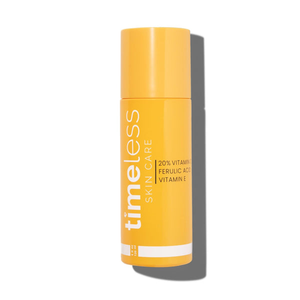 Timeless Skin Care Vitamin C Serum with Vitamin E & Ferulic Acid - Brightening Serum - for Oily & Dry Skin - Fragrance-Free - 4 oz
