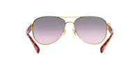 Thumbnail for Coach HC7059 Sunglasses, Purple/Gold/Grey Purple Gradient, 58 mm