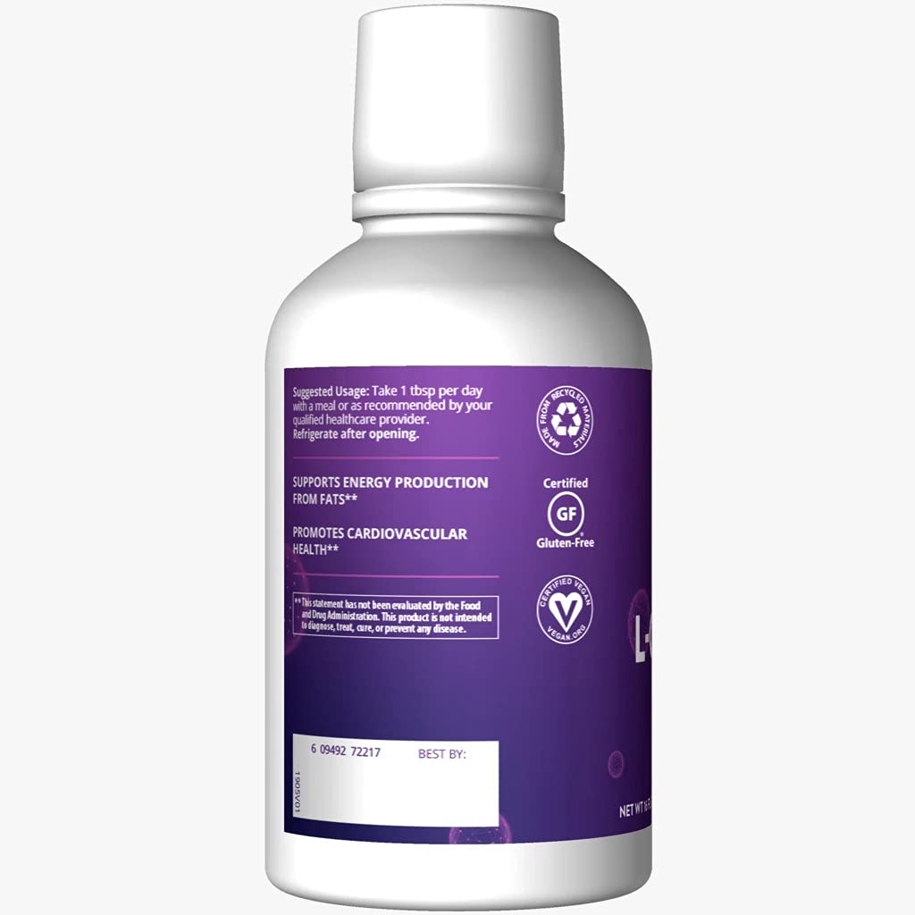 MRM Nutrition CoQ-10 L-Carnitine Liquid - Orange-Vanilla Flavored Energy and Antioxidant Formula, Naturally Derived CoQ10 and L-Carnitine for Cellular and Heart Health, for Women & Men - 32 Servings