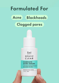 Thumbnail for Rael Serum for Face – Miracle Clear Serum with Salicylic Acid, Niacinamide, Zinc, Pore Minimizer, Korean Skin Care (1 fl oz)
