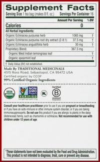 Thumbnail for Traditional Medicinals Organic Echinacea Plus Seasonal Tea (Pack of 1), Promotes Immune Function, 16 Tea Bags