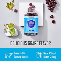 Thumbnail for Vital Proteins Collagen Gummies, 2.5g of Clinically-Tested Collagen for Hair, Skin, Nails & Wrinkles, 120 ct Bottle, Pack of 2, Grape Flavor