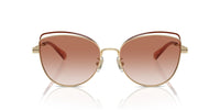 Thumbnail for COACH Sunglasses HC 7162 900513 Shiny Light Gold/Nutmeg Amber Gradient Polyami