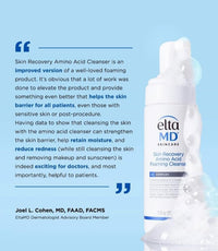 Thumbnail for EltaMD Skin Recovery Amino Acid Foaming Facial Cleanser, Gentle Face Cleanser for Sensitive Skin, 1.0 Fl Oz