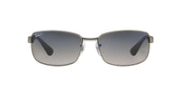 Thumbnail for Ray-Ban RB3478 Rectangular Sunglasses, Gunmetal Frame/Blue Polarized Lens, 60 mm