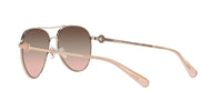 Thumbnail for Coach HC7128 Sunglasses, Shiny Rose Gold/Brown Pink Gradient, 58 mm