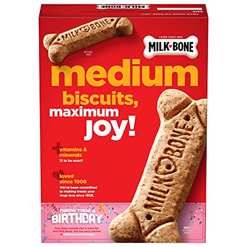 Milk-Bone Dog Treats for Medium Dogs, 24 Ounce | Pack of 2 | Crunchy | Helps Clean Teeth
