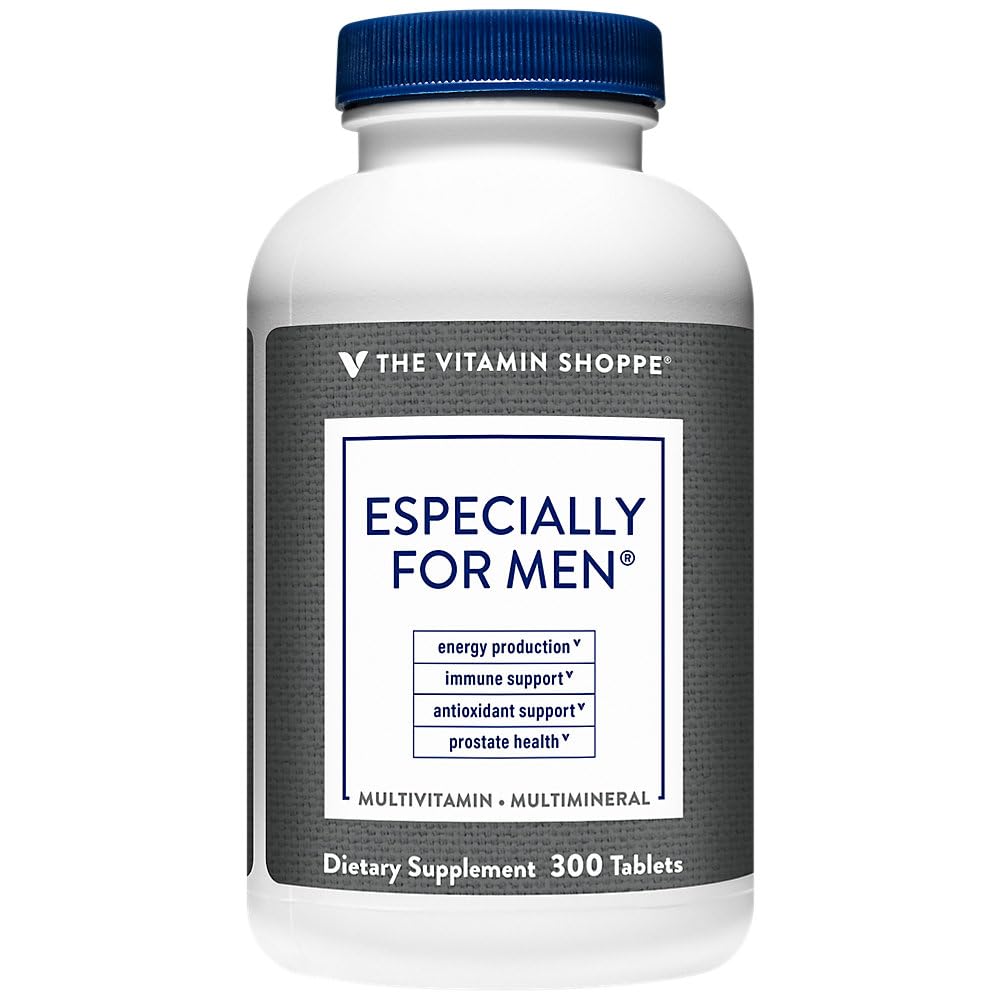 The Vitamin Shoppe Men's Multivitamin - Complete Daily Multi with Essential Vitamins & Minerals for Men's Health (300 Tablets)