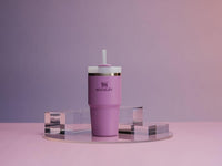 Thumbnail for Stanley Quencher H2.0 Tumbler with Straw 20 oz | Flowstate 3-Position Lid | Cup Holder Compatible for Travel | Insulated Stainless Steel Cup | BPA-Free | Lilac