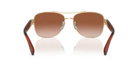 Thumbnail for COACH Sunglasses HC 7161 900513 Shiny Light Gold/Brown Gradient Polyamide Stan