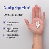 Thumbnail for Nordic Naturals Vegetarian Magnesium Glycinate Capsules, Unflavored, 90 Count - 250mg Magnesium per Serving - Highly Bioavailable Support for Muscle & Cardiovascular Function - Non-GMO - 30 Servings