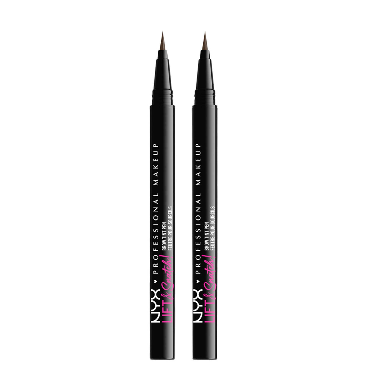 NYX PROFESSIONAL MAKEUP Lift & Snatch Eyebrow Tint Pen, Ash Brown (Pack Of 2)