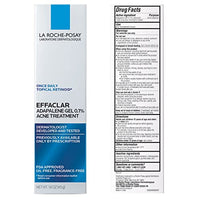 Thumbnail for La Roche-Posay Effaclar Adapalene Gel 0.1% Acne Treatment, Retinoid Cream, Acne Medication Gel for Blackheads & Whiteheads, Oil Free, Helps Clear and Prevent Blemishes & Clogged Pores