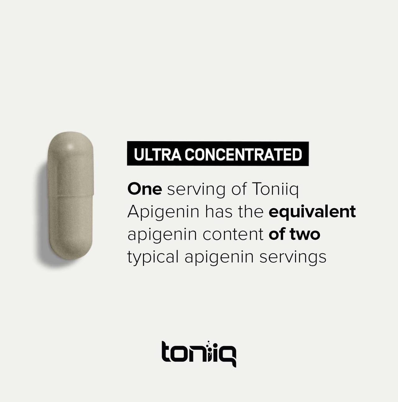 Toniiq Ultra High Strength Liposomal Apigenin - 100mg Formula - Highly Bioavailable for Superior Absorption - 180 Vegetarian Capsules