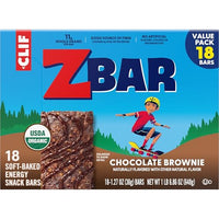 Thumbnail for Zbar - Chocolate Brownie - Soft-Baked Energy Snack Bars - Non-GMO - 11g Whole Grains - USDA Organic Granola Bars (18 Pack)