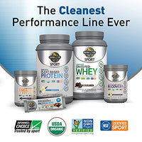 Thumbnail for Organic Vegan Vanilla Protein Powder with Probiotics, BCAAs, 30g Plant Protein, NSF Certified, Gluten Free & Sport, Non GMO, Garden of Life Sport Protein Powder - 19 Servings