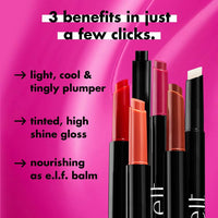 Thumbnail for e.l.f. Pout Clout Lip Plumping Pen, Nourishing Lip Balm For Sheer Color & Shine, Plumps & Moisturizes, Vegan & Cruelty-Free, Just Peachy