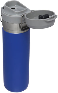 Thumbnail for Stanley Quick Flip GO Water Bottle 24 oz | Push Button Lid | Leakproof and Packable for Travel and Sports | Insulated Stainless Steel | BPA-Free | Lapis