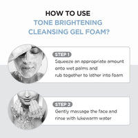 Thumbnail for SKIN1004 Tone Glowing Cleansing Gel Foam, 125ml, Makeup Remover & Face Cleanser with Madagascar Centella Asiatica & MadeWhite, Korean Hydrating Gel Facial Cleanser, Korean Skincare