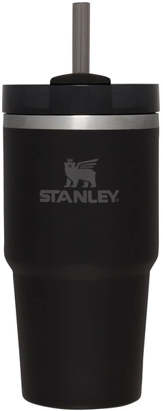 Stanley Quencher H2.0 Tumbler with Straw 20 oz | Flowstate 3-Position Lid | Cup Holder Compatible for Travel | Insulated Stainless Steel Cup | BPA-Free | Black