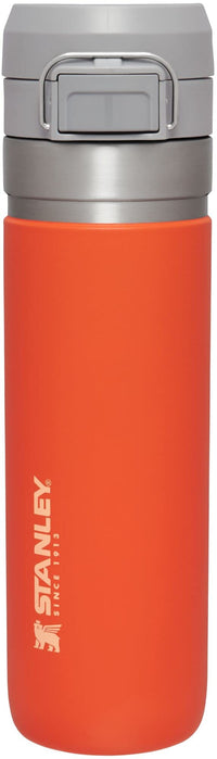 Thumbnail for STANLEY Quick Flip GO Water Bottle 24 oz | Push Button Lid | Leakproof and Packable for Travel and Sports | Insulated Stainless Steel | BPA-Free | Tigerlily