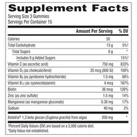 Thumbnail for Emergen-C Immune+ Triple Action Immune Support Gummies, BetaVia (R), 1000mg Vitamin C, B Vitamins, Vitamin D and Antioxidants, Super Orange, Back to School Essentials - 45 Count