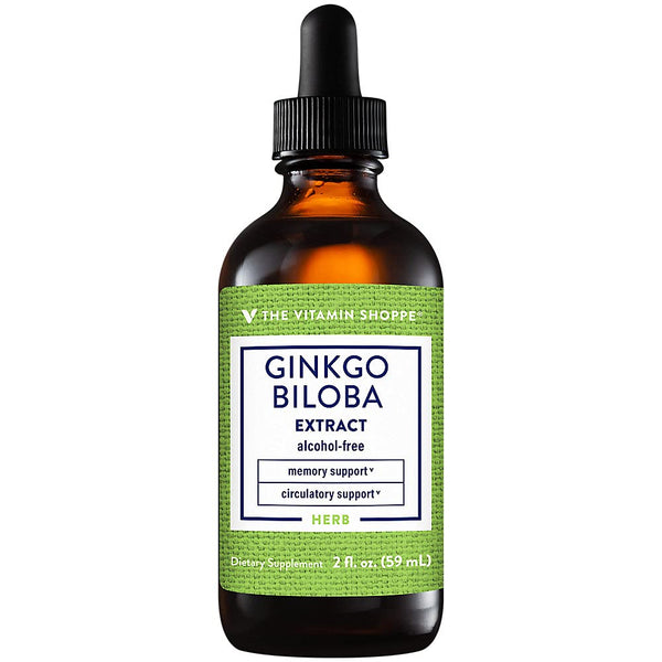 The Vitamin Shoppe Ginkgo Biloba - Memory Support, Mental Clarity & Circulation, Standardized Extract