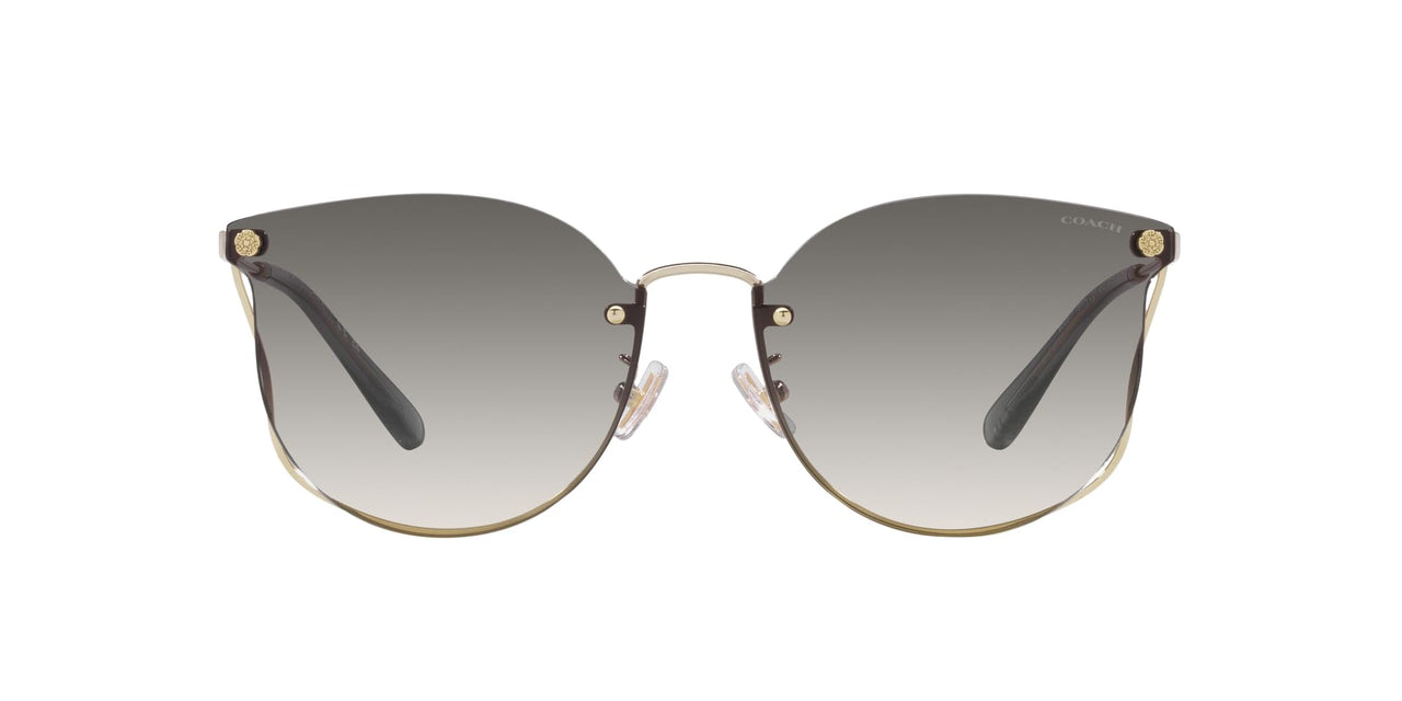 COACH Sunglasses HC 7151 D 900511 Ch573 Shiny Light Gold Black G