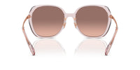 Thumbnail for COACH Sunglasses HC 8403 D 570513 Cr636 Transparent Rose Brown P