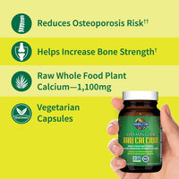 Thumbnail for Garden of Life Raw Calcium Supplement for Women and Men - Vitamin Code Made from Whole Foods with Magnesium, K2, Vitamin D3 and Vitamin C Plus Probiotics for Digestion, 60 Capsules