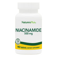 Thumbnail for NaturesPlus Niacinamide - 500 mg, 90 Tablets - High Potency Vitamin B3 Supplement - Vegetarian, Gluten Free - 90 Servings