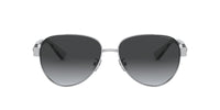 Thumbnail for Coach HC7111 Sunglasses, Silver/Dark Grey Gradient Polarized, 57 mm