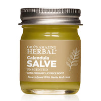 Thumbnail for Calendula Salve, Calendula Cream, Drawing Salve, Calendula Ointment, Ora's Amazing Herbal, Coconut Free Salve made with Organic Calendula and Licorice Root, 1 oz