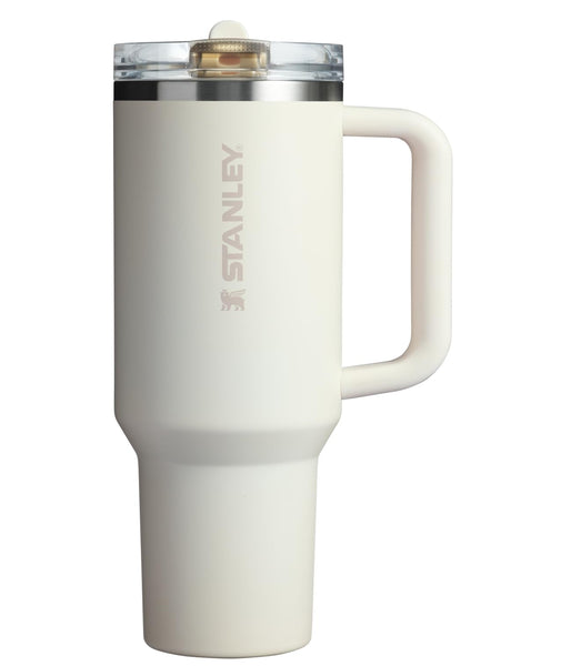 STANLEY Quencher ProTour Flip Straw Tumbler with Leakproof Lid 40 oz | Built-In Straw and Handle | Cup Holder Compatible for Travel | Insulated Stainless Steel Cup | BPA-Free | Cream