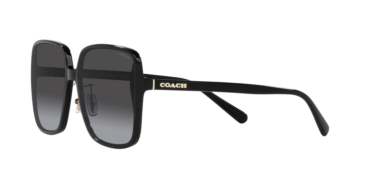Coach Sunglasses HC 8368 D 50028G Ch572 Black Grey Gradient