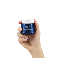 Thumbnail for Vichy Aqualia Thermal Spa Face Night Cream and Overnight Mask with Hyaluronic Acid, Moisturizer for Face and Neck, Moisturizing Night Time Anti Wrinkle Cream, Light Scent, Paraben Free