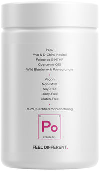 Thumbnail for Codeage PQQ Ovarian Harmony+ Supplement - PQQ (Pyrroloquinoline Quinone), Myo-Inositol & D-Chiro-Inositol 40:1 Blend, Folate 5-MTHF, CoQ10, Wild Blueberry - Liposomal Delivery - Non-GMO - 120 Capsules