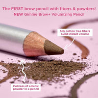 Thumbnail for Benefit Gimme Brow+ Volumizing Pencil #05 Warm Black Brown 0.042 Ounce