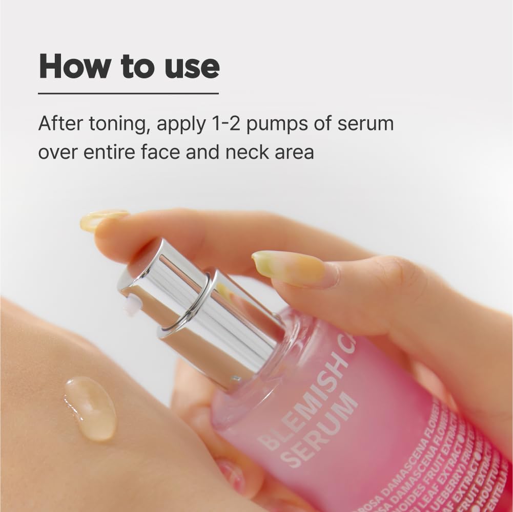 ISOI Blemish Care Up Serum, Vegan Hydrating Serum for Smooth & Glass Skin Effect, Skin Barrier & Moisture Balance, Korean Skin Care (1.18 fl. oz, 35ml)