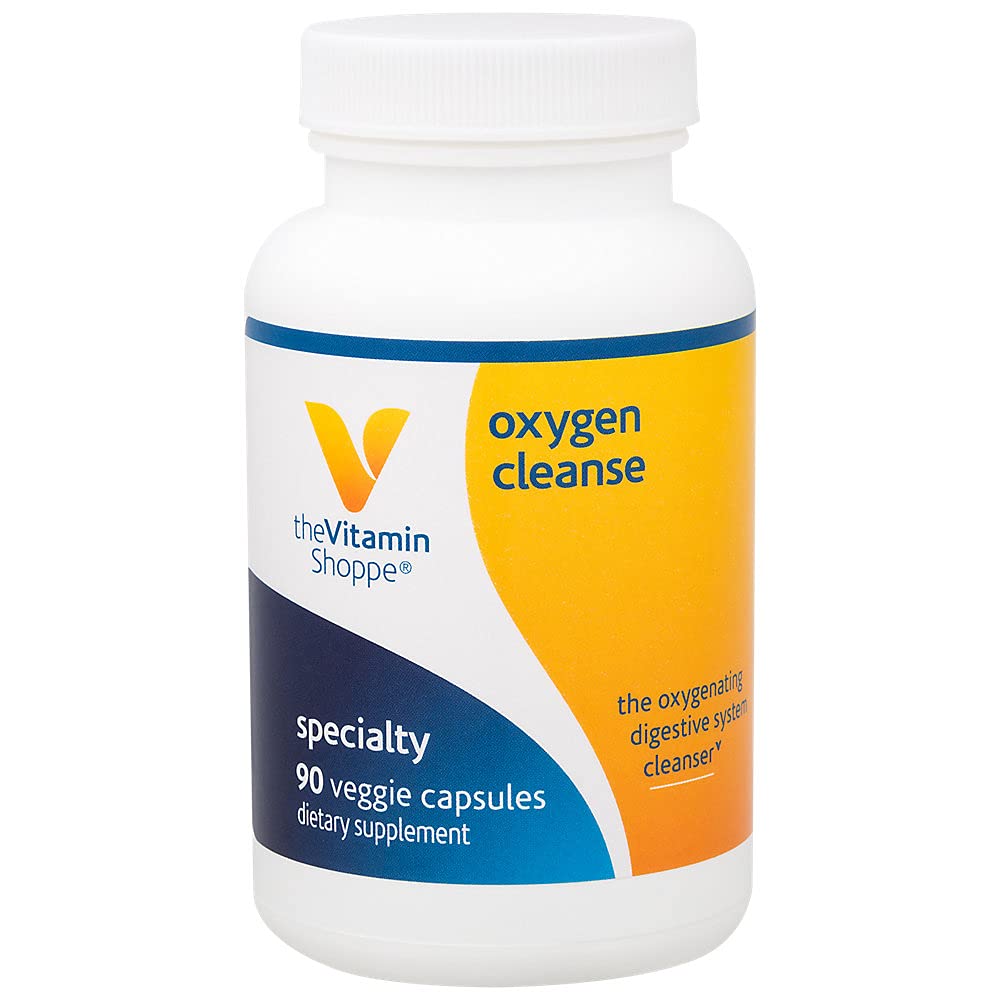 The Vitamin Shoppe Oxygen Cleanse, The Oxygenating Digestive System Cleanser with Magnesium and Potassium (90 Veggie Capsules)