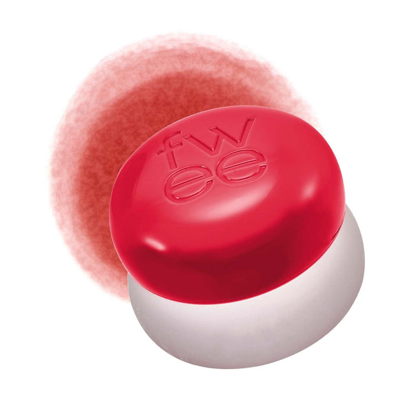 Image 1 of fwee Blurry Pudding Pot | Airbrushed Blush & Lip, Buildable & High Pigment, Long-lasting, Lightweight, Natural Soft Matte Finish, Satin Finish Blurring Blush - Ambitious (Warm Red) | 0.17 oz